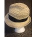 J Crew 's Straw Fedora Hat One Size Ribbon Black Lace Paper Beach EUC  eb-98874358